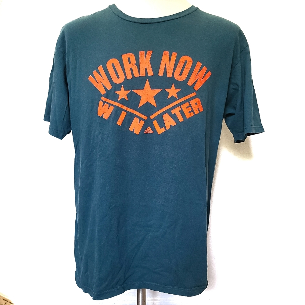 Adidas Work Now Win Later Mens sz XL Shirt